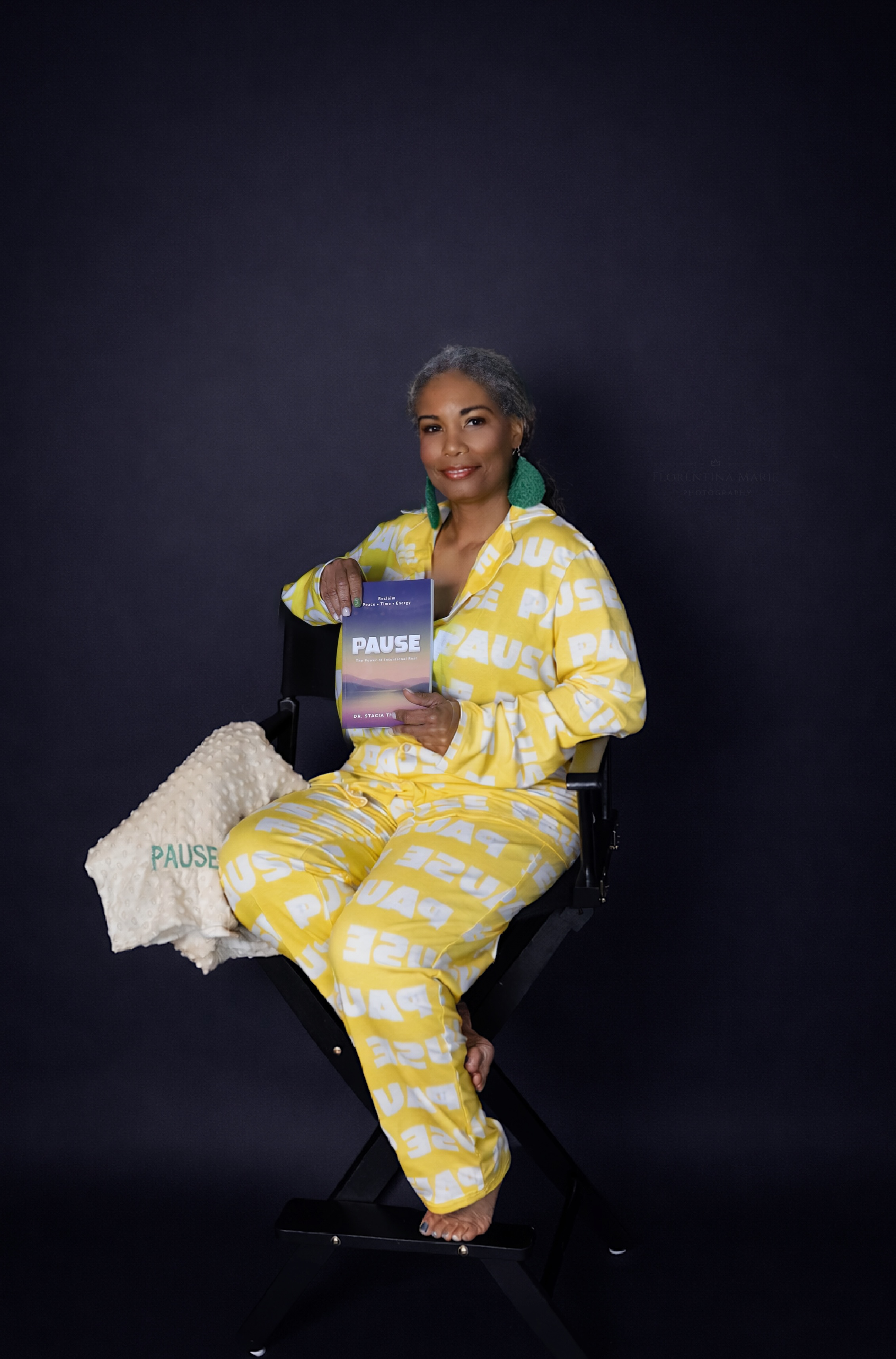 Dr. Stacia Thompson with PAUSE book